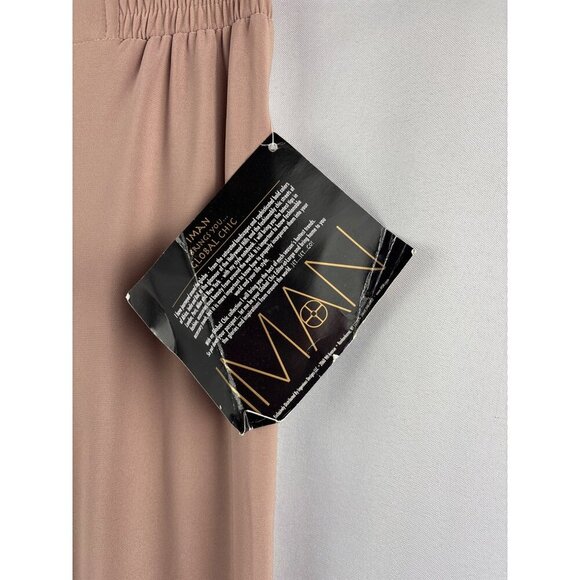 Iman Womens Wide-Leg Palazzo Pants S Short Stretch Polyester/Spandex Made In Jor - Picture 3 of 5